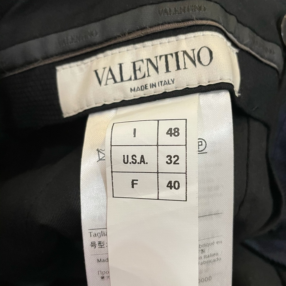 Valentino Mens Plaid Wool Dress Trousers Size 48 - Picture 6 of 7